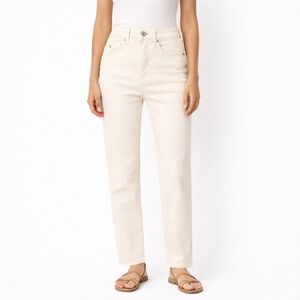 Scotch & Soda Women's Straight Leg Peach Cream Jeans New Size 24